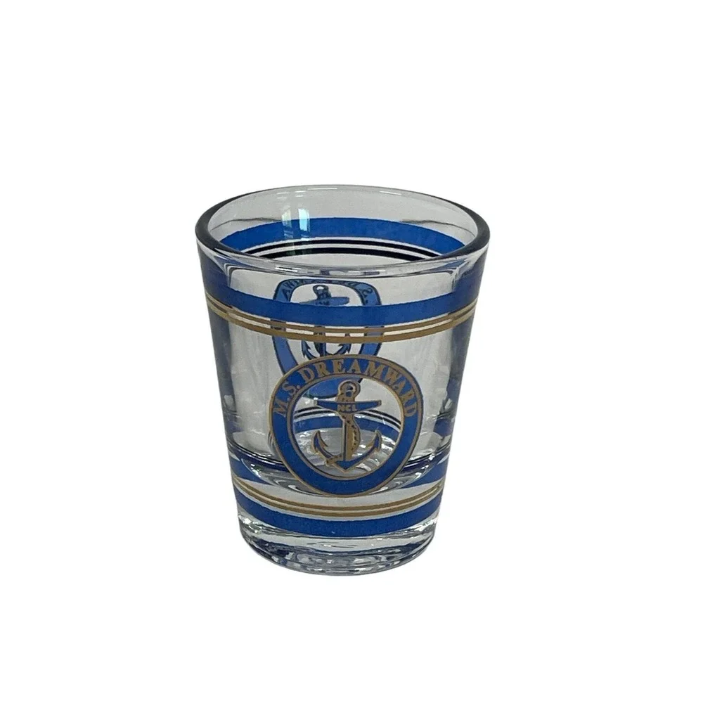 Shot Glass M/S Dreamward Cruise Ship Lines Norway‎ Norwegian NCL Vintage